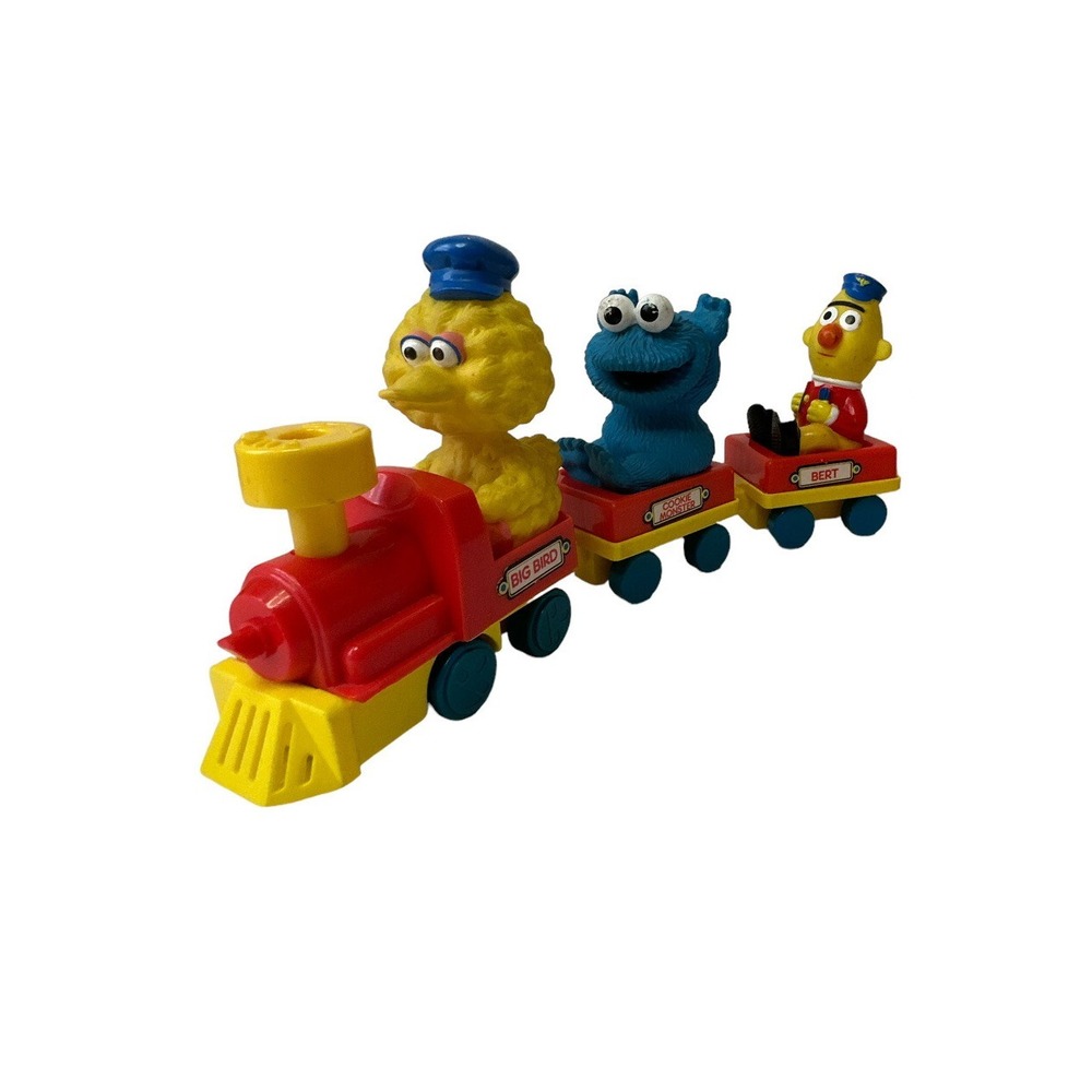 Vintage Sesame Street Train 1980's Tyco Big Bird,Cookie,Bert